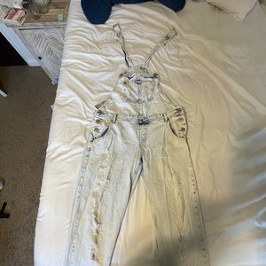 Acid wash overalls